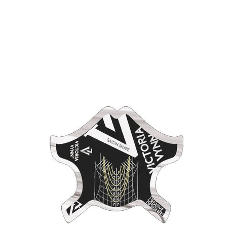 Victoria Vynn Professional Nail Forms Black - printed nail extension form displayed on a white background