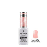 Victoria Vynn Pure Creamy Hybrid Gel 004 Midnight Pearl - product and colour sample arranged on a white background