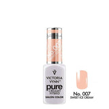 Victoria Vynn Pure Creamy Hybrid Gel 007 Sweet Ice Cream - product and colour sample arranged on a white background