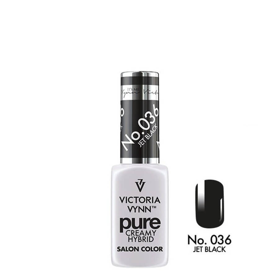 Victoria Vynn Pure Creamy Hybrid Gel 036 Jet Black - product colour shown on a white background