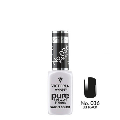 Victoria Vynn Pure Creamy Hybrid Gel 036 Jet Black - product colour shown on a white background