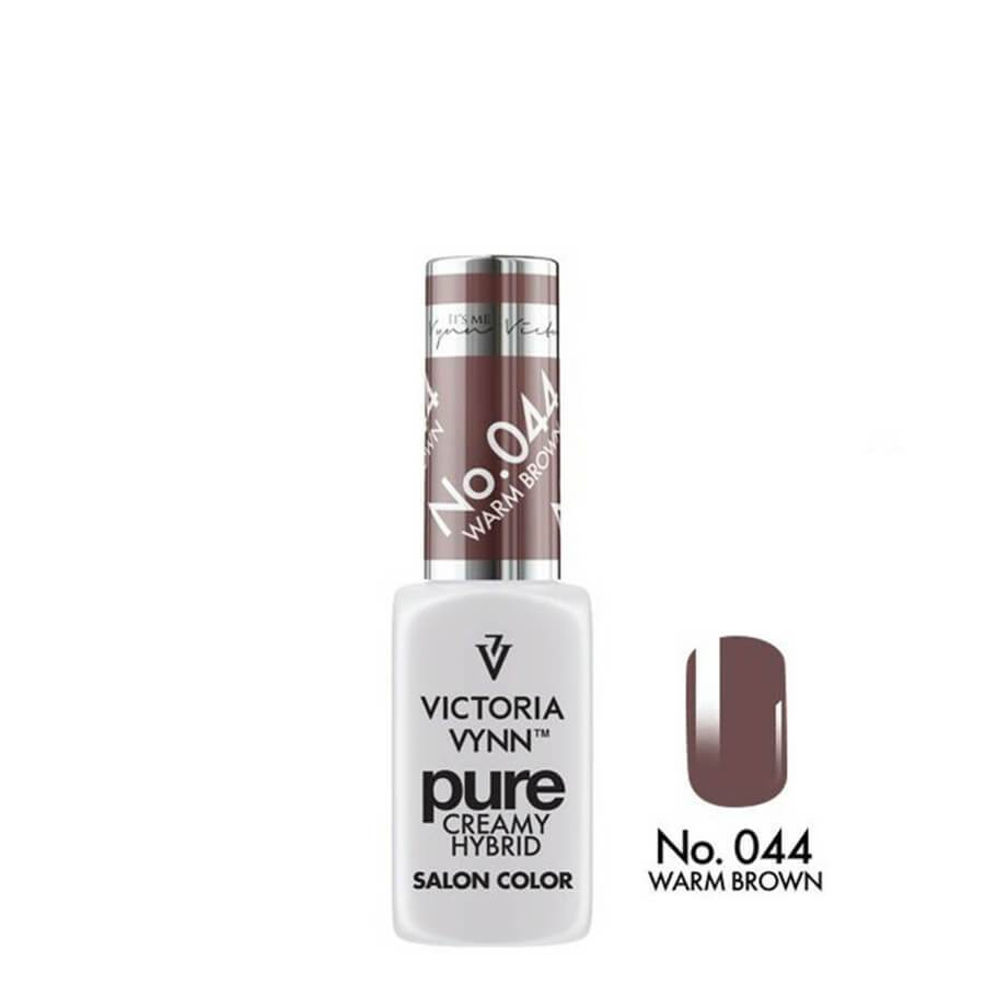 Victoria Vynn Pure Creamy Hybrid Gel 044 Warm Brown - product colour shown on a white background
