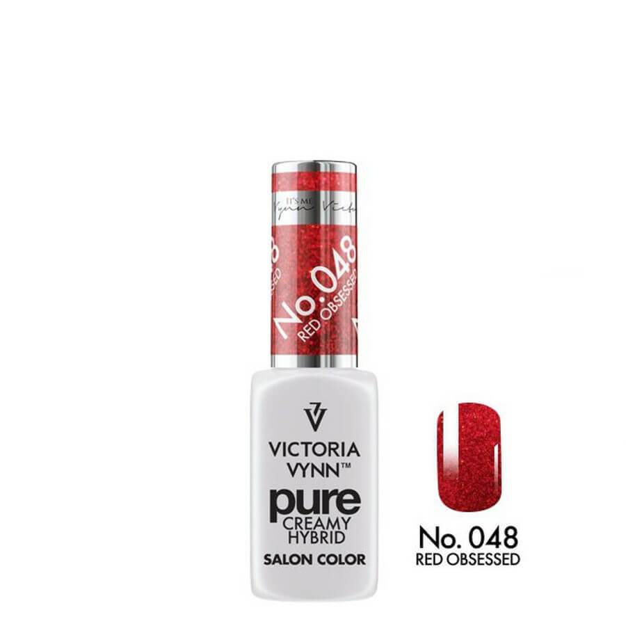 Victoria Vynn Pure Creamy Hybrid Gel 048 Red Obsessed - product colour shown on a white background