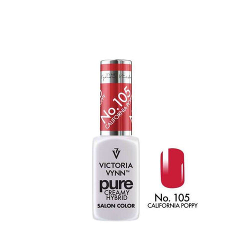 Victoria Vynn Pure Creamy Hybrid Gel 105 California Poppy - product colour shown on a white background