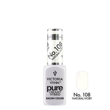 Victoria Vynn Pure Creamy Hybrid Gel 108 Natural Ivory - product colour shown on a white background