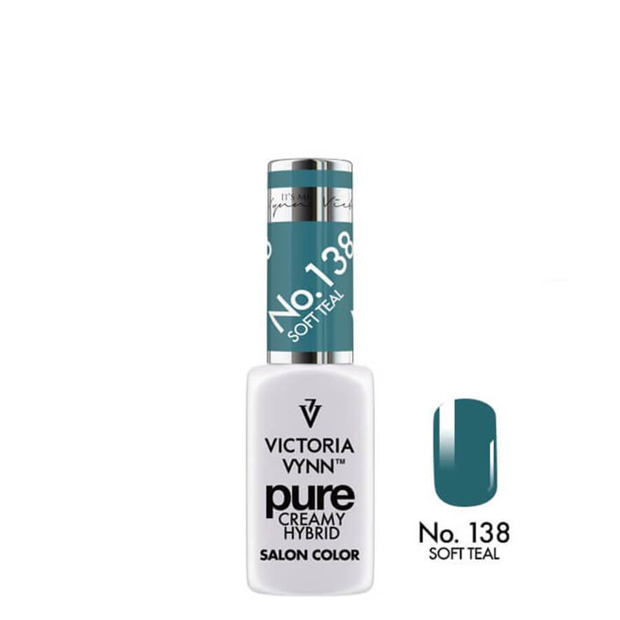 Victoria Vynn Pure Creamy Hybrid Gel 138 Soft Teal - product colour shown on a white background
