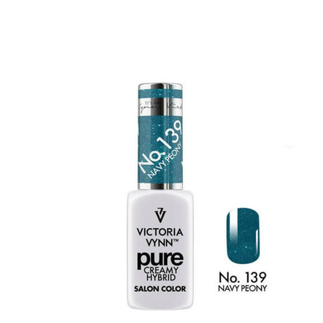 Victoria Vynn Pure Creamy Hybrid Gel 139 Navy Peony - product colour shown on a white background