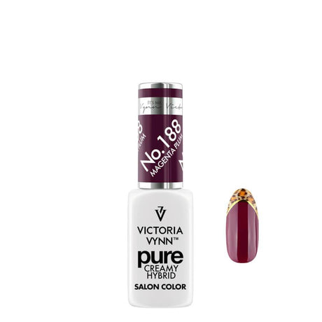 Victoria Vynn Pure Creamy Hybrid Gel 188 Magenta Plum - product colour shown on a white background