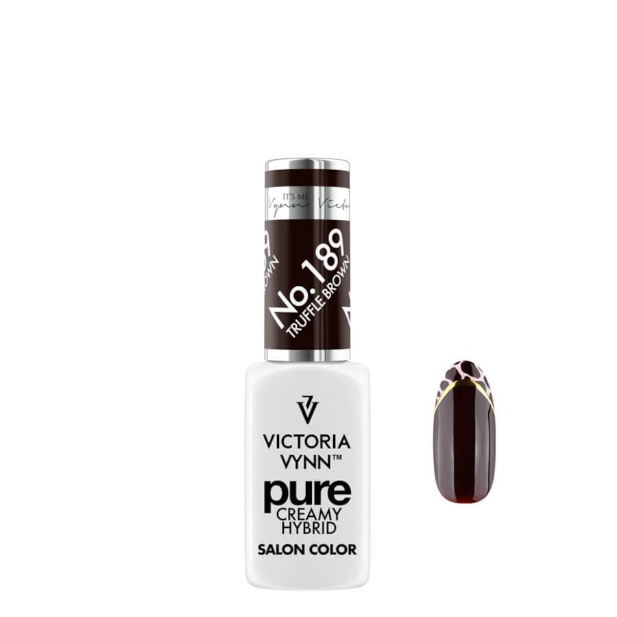 Victoria Vynn Pure Creamy Hybrid Gel 189 Truffle Brown - product colour shown on a white background