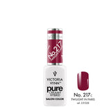Victoria Vynn Pure Creamy Hybrid Gel 217 Twilight in Paris - product and colour sample arranged on a white background