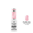 Victoria Vynn Pure Creamy Hybrid Gel 232 Pink Horizon - product and colour sample arranged on a white background