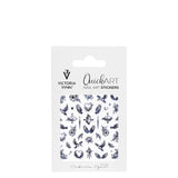 Victoria Vynn Quick Art Nail Stickers 01 Medium - arranged with the included components on a white background