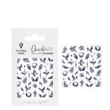 Victoria Vynn Quick Art Nail Stickers 01 Medium - arranged with the included components on a white background