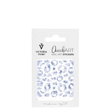 Victoria Vynn Quick Art Nail Stickers 03 Medium - arranged with the included components on a white background