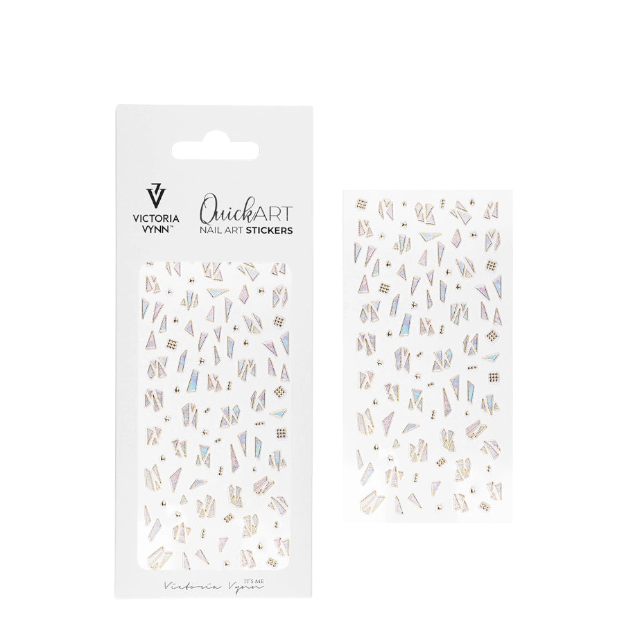 Victoria Vynn Quick Art Nail Stickers 14 Large - isolated on a white background