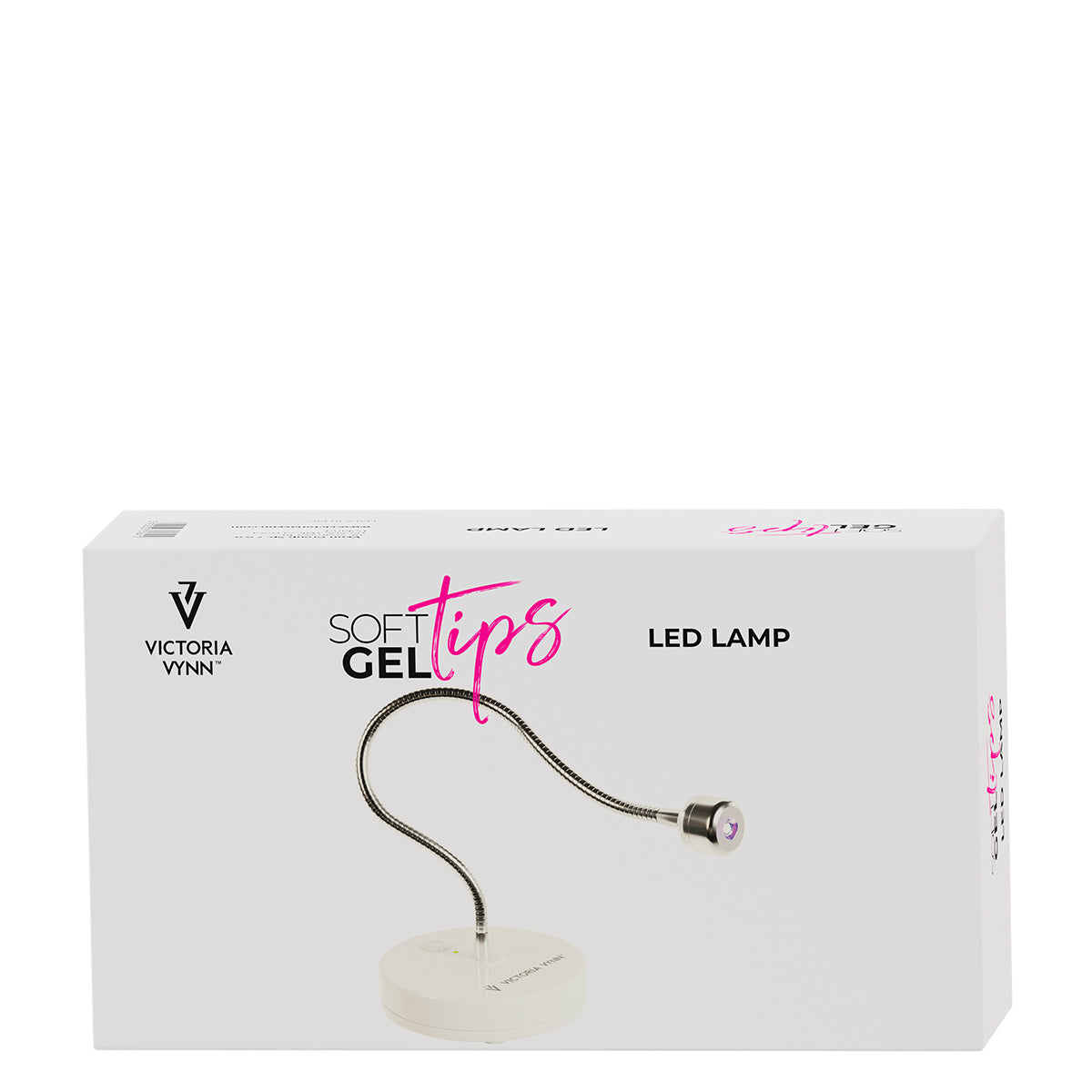 Victoria Vynn Soft Gel Tips Long Stiletto Complete Kit with LED Lamp - isolated on a white background