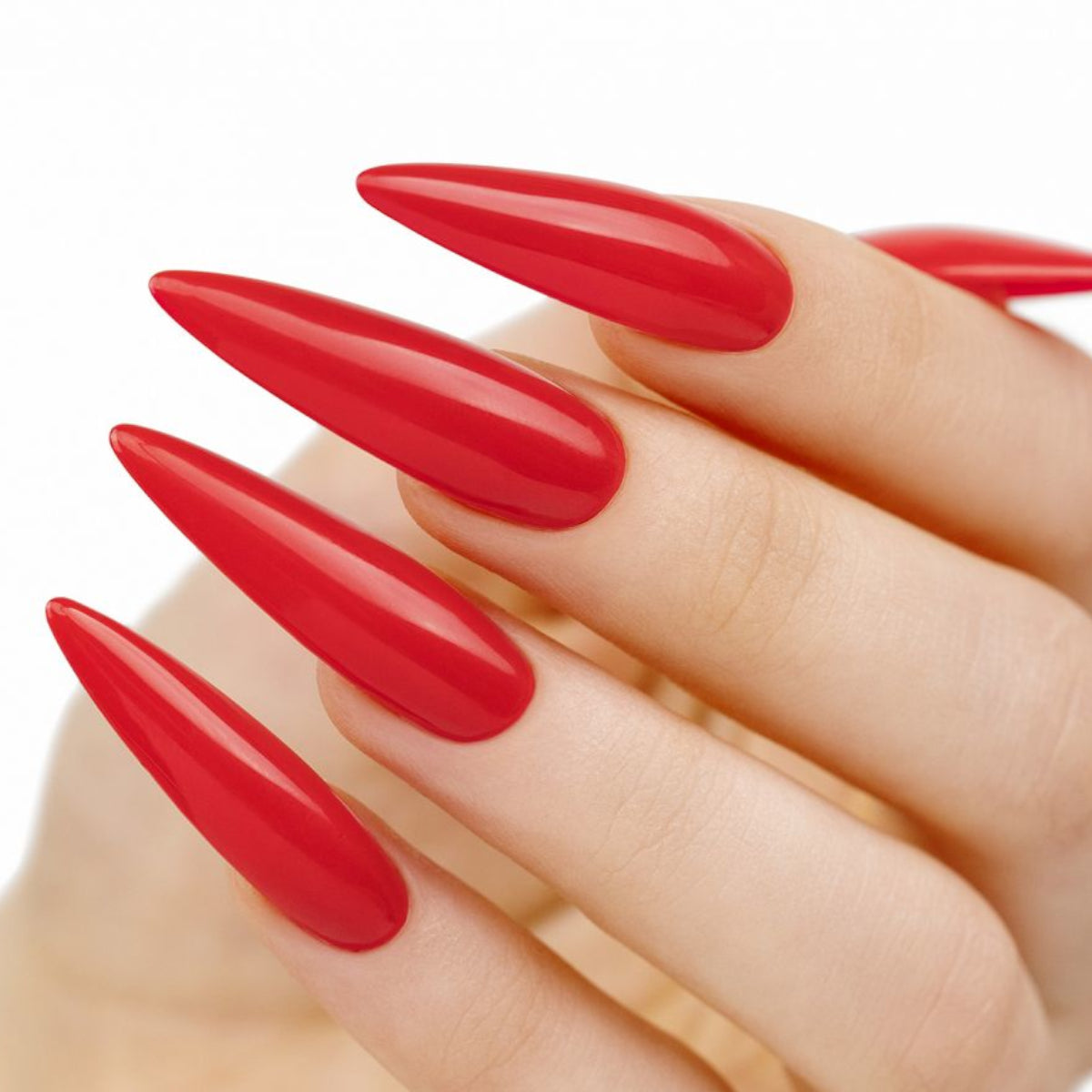 Victoria Vynn Soft Gel Tips Long Stiletto - colour shown on manicured nails