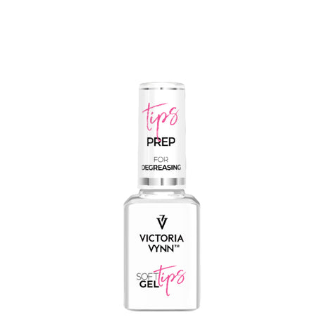 Victoria Vynn Soft Gel Tips Prep for Degreasing - arranged with the included components on a white background