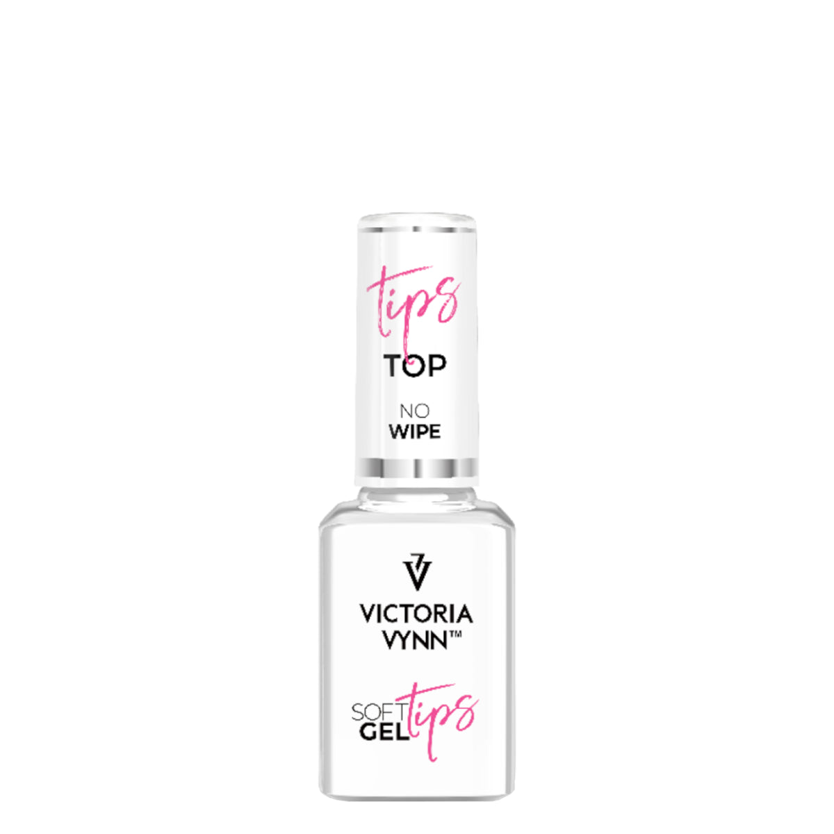Victoria Vynn Soft Gel Tips Top No Wipe - product and colour sample arranged on a white background