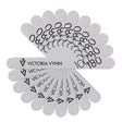 Victoria Vynn Straight Grey Nail Files 100/180 10pcs - isolated on a white background