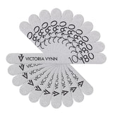 Victoria Vynn Straight Grey Nail Files 100/180 10pcs - isolated on a white background