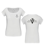 Victoria Vynn Women's White T-Shirt - isolated on a white background