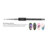 Victoria Vynn Zhostovo Nail Art Brush 001 - shade swatches shown beside the product