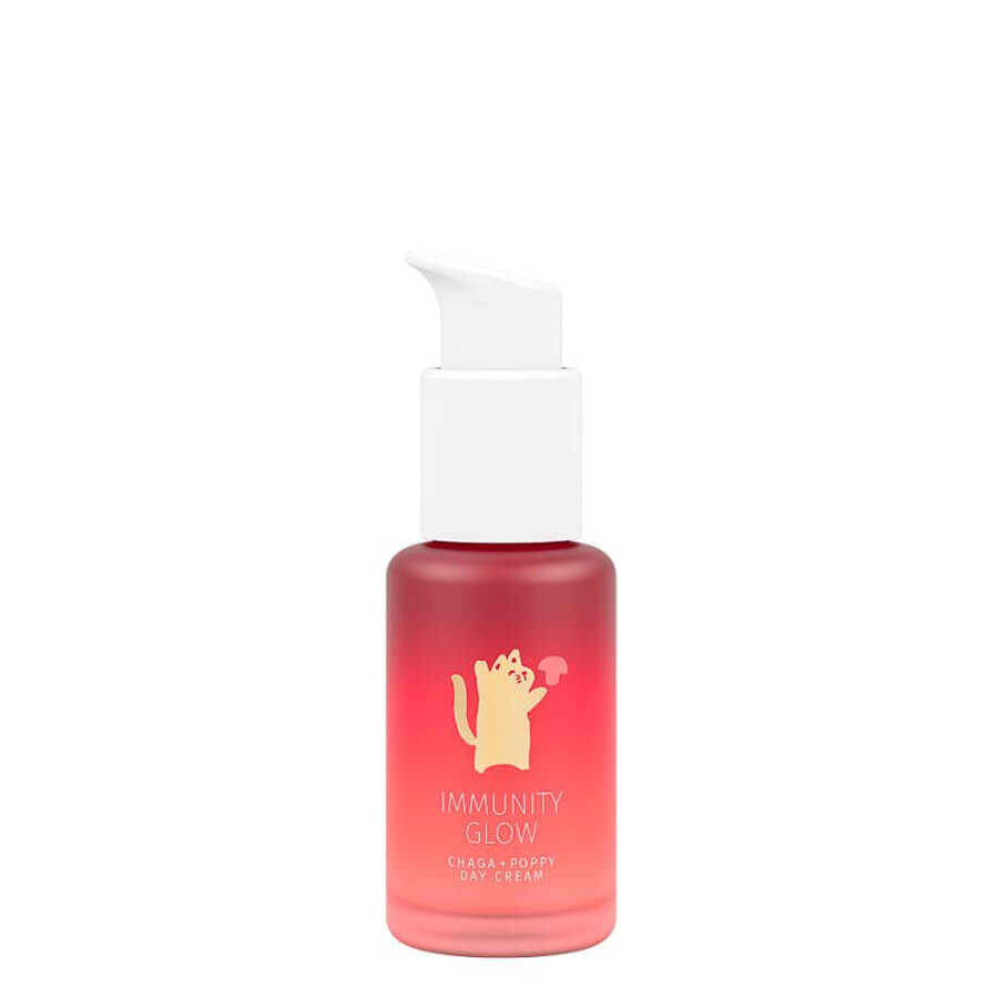 Yope Immunity Glow Chaga & Poppy Face Day Cream - retail packaging on a white background