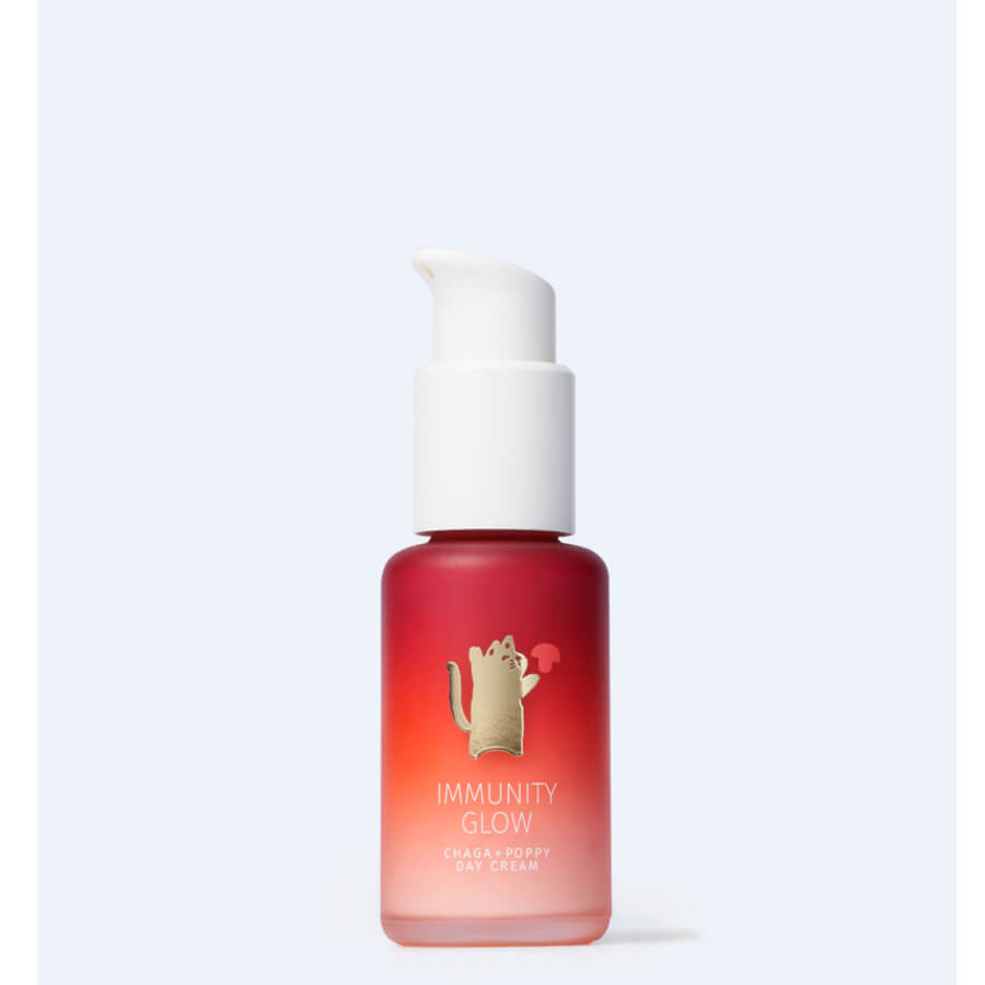 Yope Immunity Glow Chaga & Poppy Face Day Cream - retail packaging on a white background