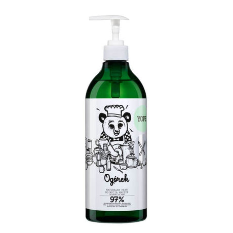 Yope Natural Dishwashing Liquid Cucumber - isolated on a white background