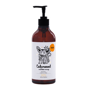 Yope Natural Liquid Soap Cedarwood & Bitter Orange - isolated on a white background