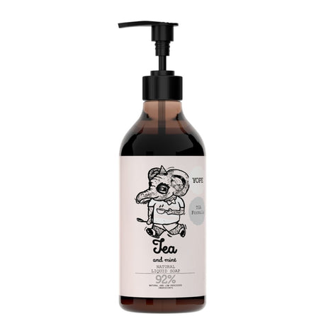Yope Natural Liquid Soap Tea & Mint - isolated on a white background