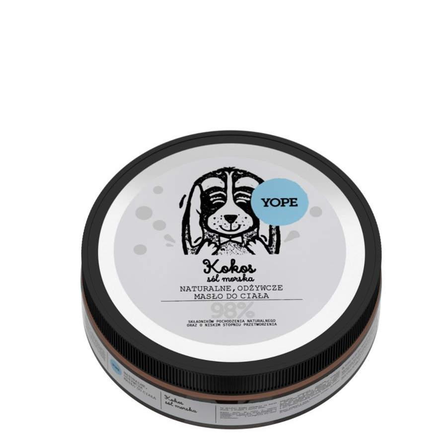 Yope Natural Nourishing Body Butter Coconut & Sea Salt - isolated on a white background