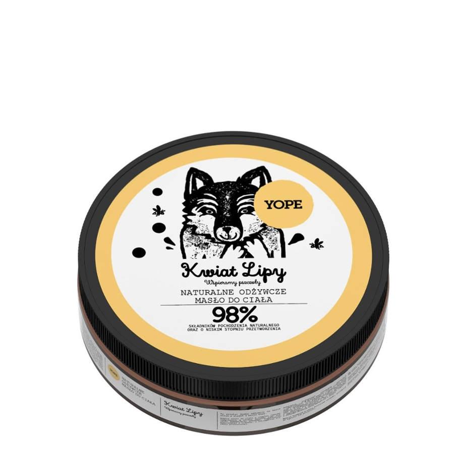 Yope Natural Nourishing Body Butter Linden - isolated on a white background