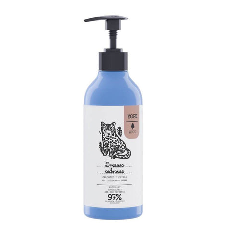 Yope Natural Shower Gel Cedar Tree & Juniper - isolated on a white background
