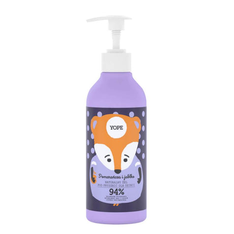 Yope Natural Shower Gel For Kids Orange & Apple - isolated on a white background