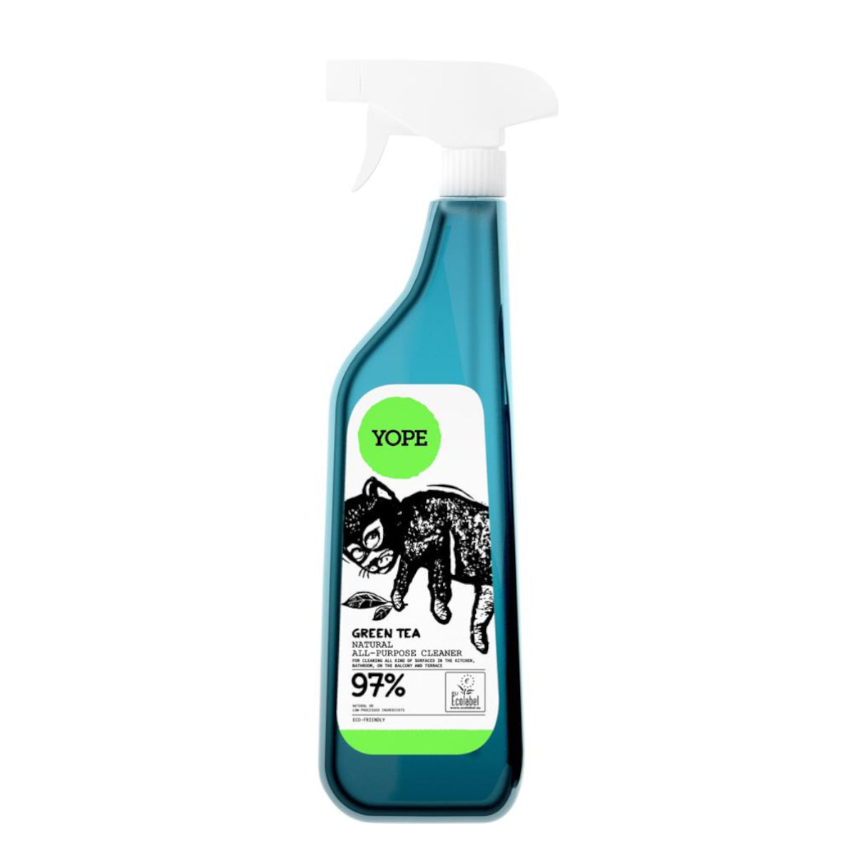 Yope Natural Universal Cleaner Green Tea - isolated on a white background
