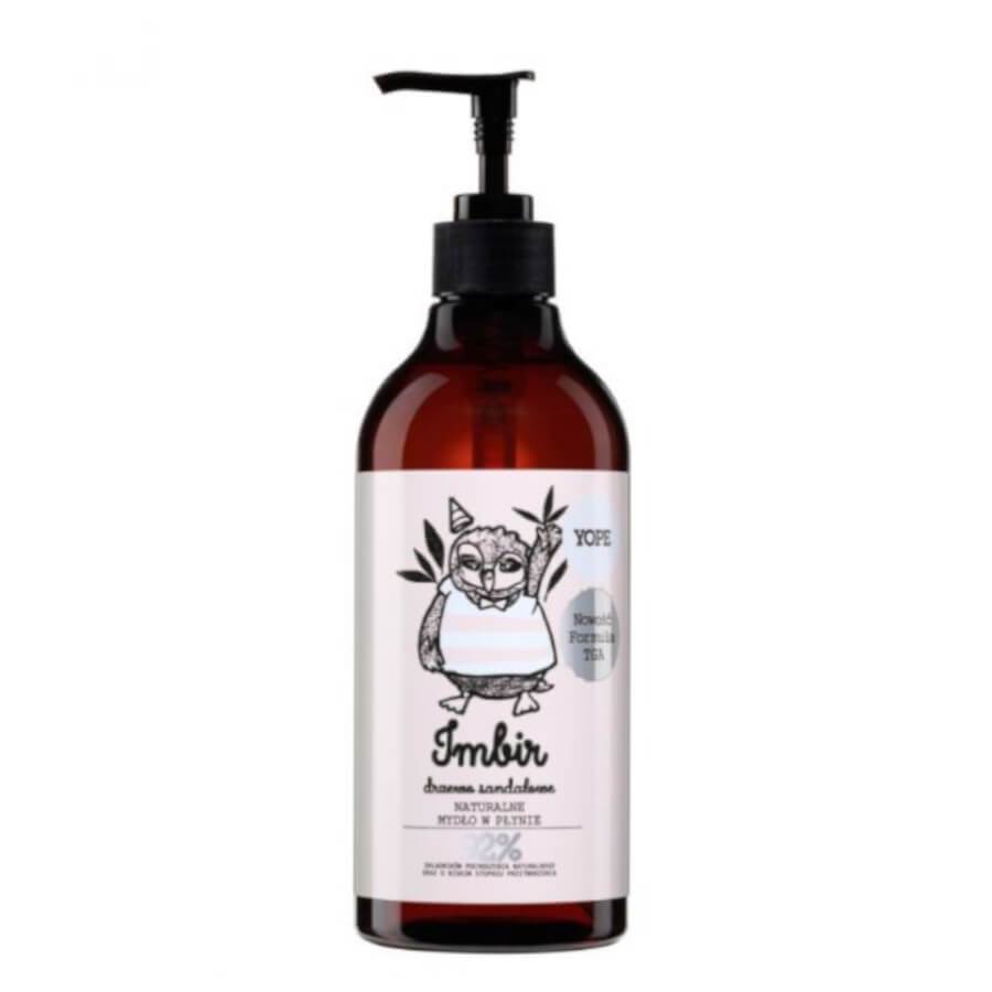 Yope TGA Natural Liquid Soap Ginger & Sandalwood - isolated on a white background