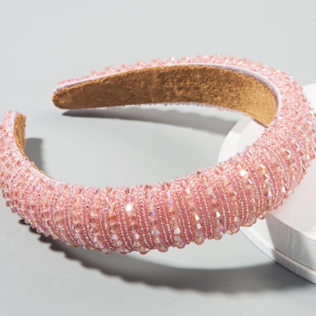 Roxie Collection Crystal Pink Headband2