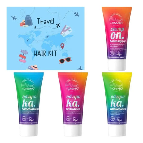 OnlyBio x Roxie Cosmetics Travel Hair Kit Shampoo & Conditioners