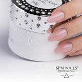 SPN Nails Acryl-O!-Gel Acrylic Gel Frozen Rose on nails