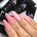 SPN Nails Acryl-O!-Gel Acrylic Gel Pink Pudding shown on nails