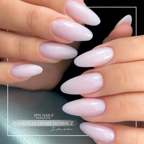 SPN Nails Acryl-O!-Gel Acrylic Gel Rose Quartz on nails2