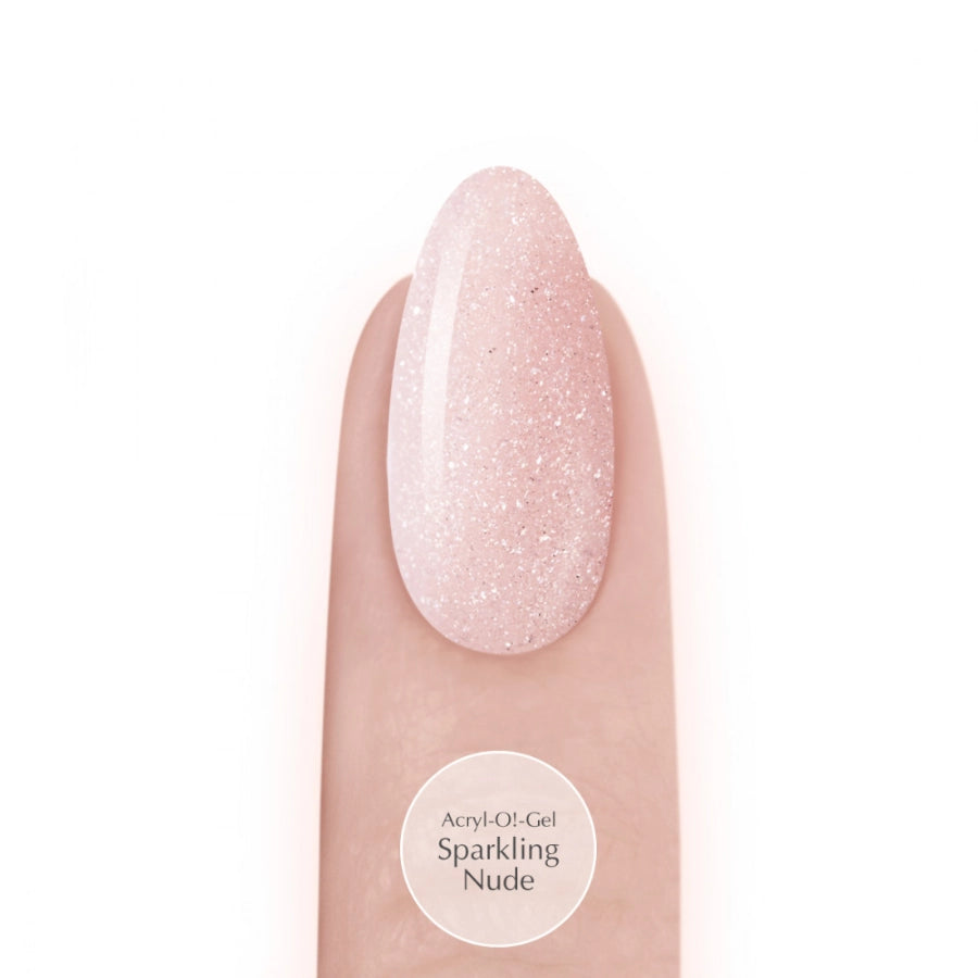 SPN Nails Acryl-O!-Gel Acrylic Gel Sparkling Nude shade