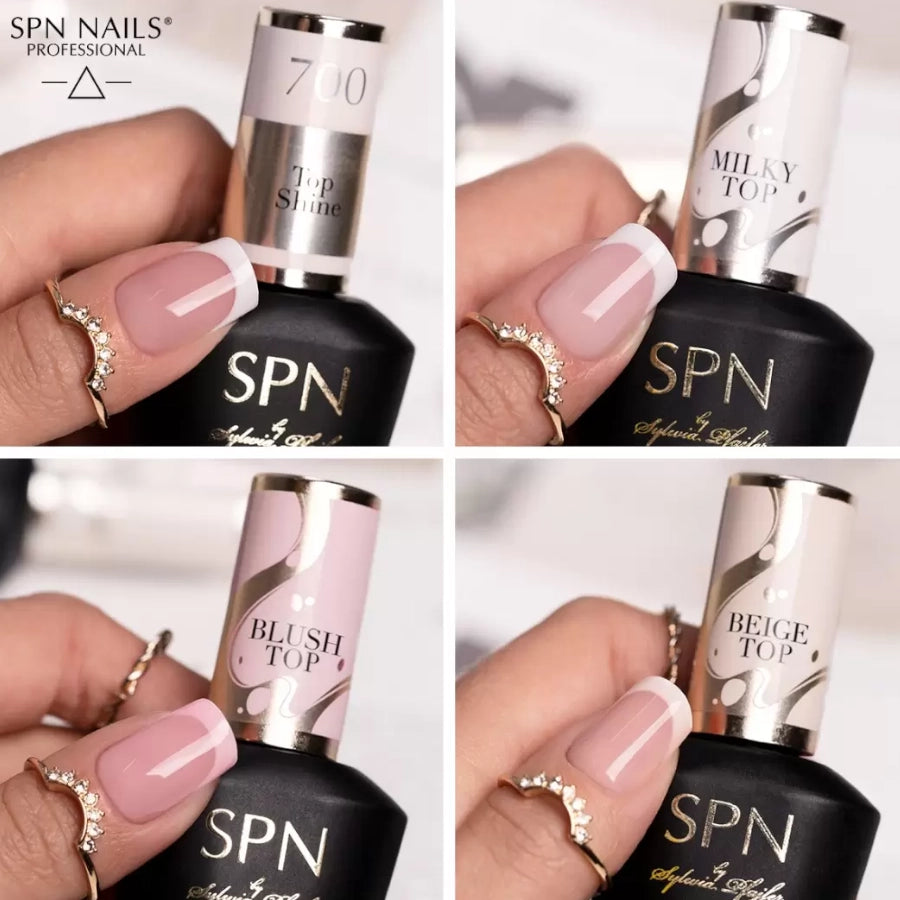 SPN Nails UV LaQ Hybrid Beige Top all shades