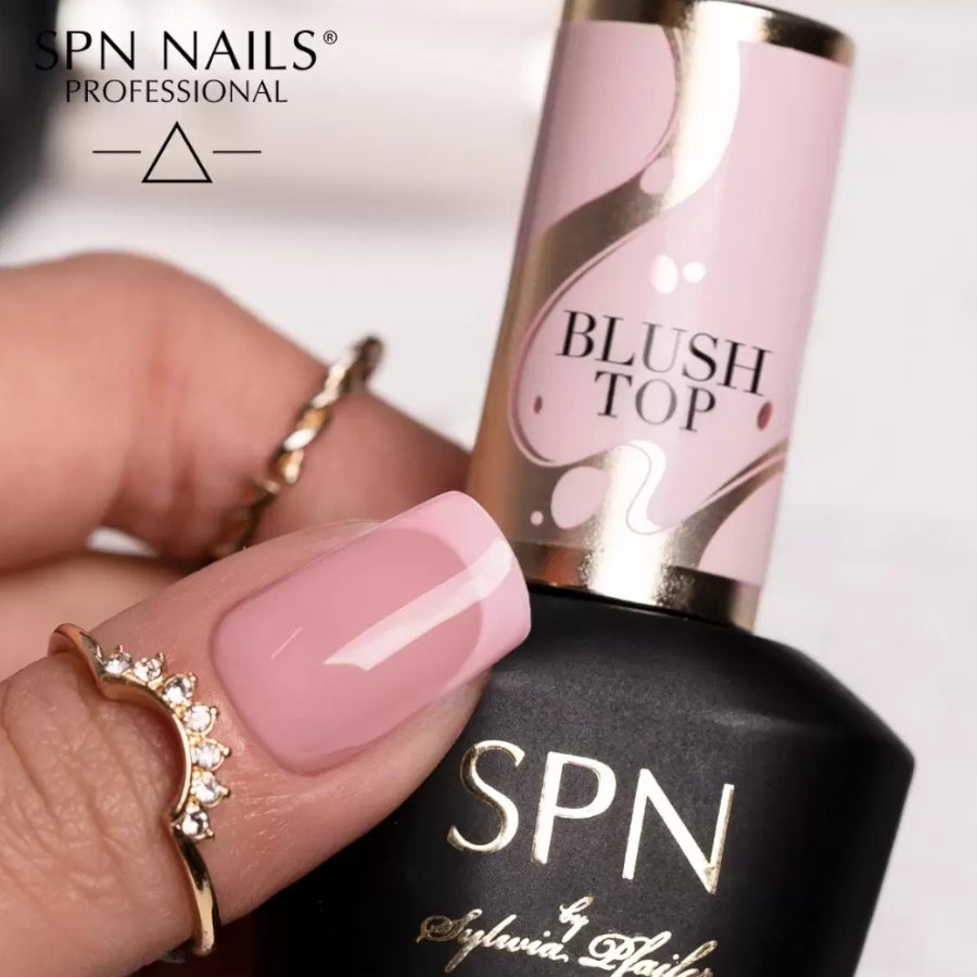 SPN Nails UV LaQ Hybrid Blush Top on nails