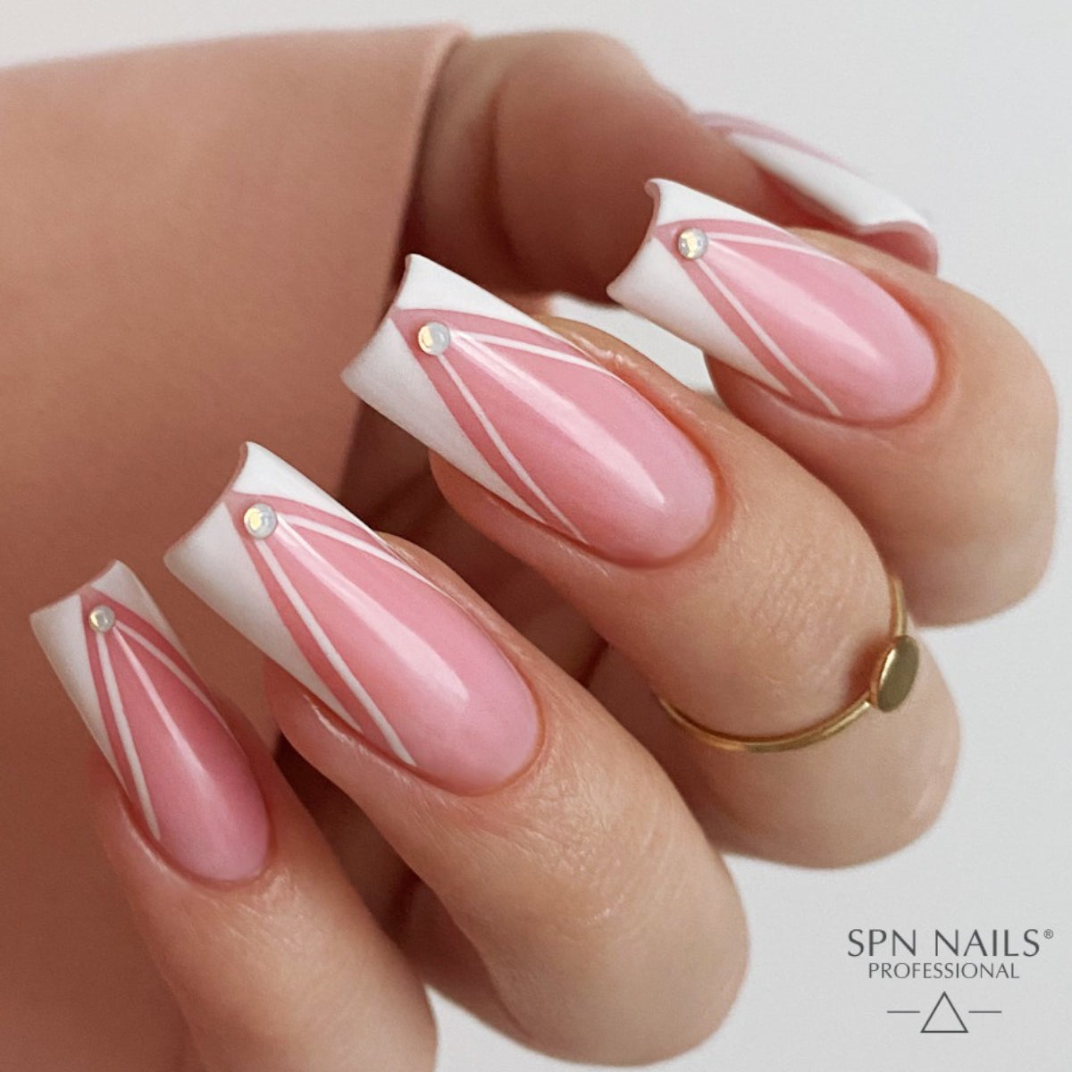 SPN Nails Rubber Base COLOR & GO! What a Peach! Nail Styling