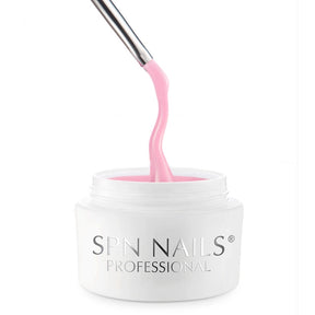 SPN Nails Rubber Nail Gel Barbie Pink consistency