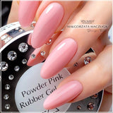 SPN Nails Rubber Nail Gel Powder Pink on nails