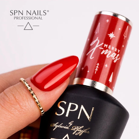 SPN Nails UV/LED Gel Polish Merry X-mas Red Nails